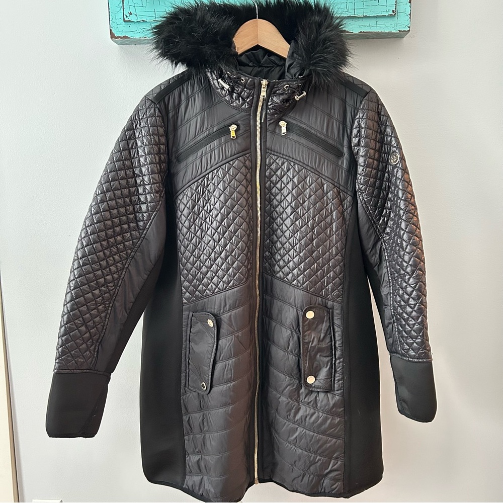 Michael Kors Black Quilted Women's Coat
